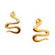 BRINCO SERPENTE FOLHEADO A OURO 18K - 