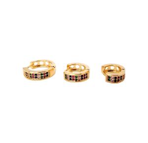 TRIO ARGOLA COLOR FOLHEADO A OURO 18K