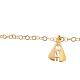 PULSEIRA SANTA APARECIDA FOLHEADA A OURO 18K - 21CM