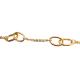 PULSEIRA ELOS OVAIS 2X FOLHEADO A OURO 18K - 20,5CM