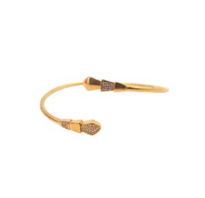 BRACELETE ABERT FOLHEADO A OURO 18K -  6,5CM