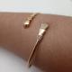 BRACELETE ABERT FOLHEADO A OURO 18K -  6,5CM