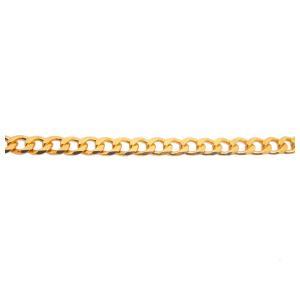 PULSEIRA GRUMERT FOLHEADA A OURO 18K  - 19CM