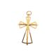 PINGENTE CRUZ ABERT FOLHEADO A OURO 18K - 4,2CM