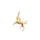 PINGENTE CAVALO RACE FOLHEADO A OURO 18K - 3,6CM