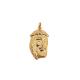 PINGENTE ROSTO JESUS FOLHEADO A OURO 18K - 3,2CM