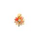 PINGENTE FLOR COLOR  FOLHEADO A OURO 18K - 2,2CM 