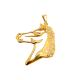 PINGENTE CAVALO FOLHEADO A OURO 18K - 4,8CM