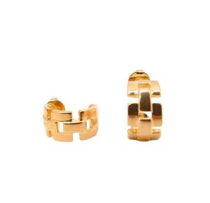 BRINCO DETRALH FOLHEADO A OURO 18K- 1,8CM