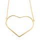 COLAR PING CORA GRANDE FOLHEADO A OURO 18K- 49CM