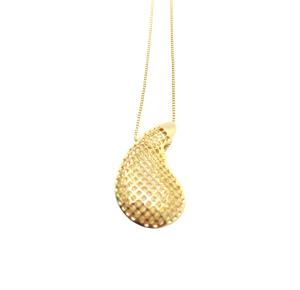 COLAR GOTA FOLHEADO A OURO 18K- 54CM