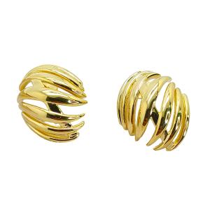 BRINCO FROMS FOLHEADO A OURO 18K - 3CM