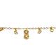 PULSEIRA PING INFINITO FOLHEADO A OURO 18K - 19CM