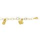 PULSEIRA TREVO FOLHEADA A OURO 18K- 19CM