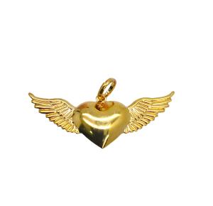 PINGENTE CORA ASA FOLHEADO A OURO 18K - 2CM