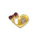 PINGENTE CORA MENINA FOLHEADO A OURO 18K - 1,4CM