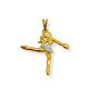 PINGENTE BALARINA FOLHEADO A OURO 18K- 2,6CM