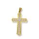 PINGENTE CRUZ CRAV FOLHEADO A OURO 18K -3,4CM