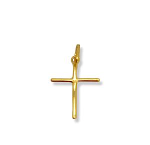 PINGENTE CRUZ FOLHEADO OURO 18K- 2,1CM