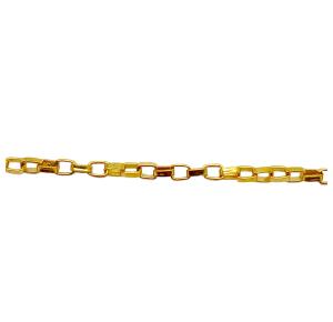 PULSEIRA CATIER QUAD FOLHEADO A OURO 18K - 21CM