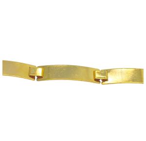 PULSEIRA PLACA FOLHEADA A OURO 18K 