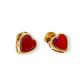 BRINCO CORA RED FOLHEADO A  OURO 18K - 8MM