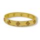 BRACELETE TREVO FOLHEADO A OURO 18K - 6,2CM