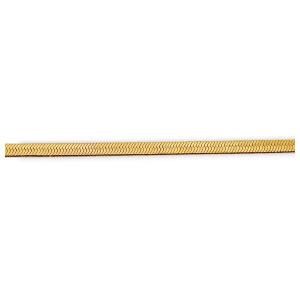 PULSEIRA FITA LISA FOLHEADA A OURO 18K - 21,5CM