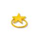 ANEL ESTRELA FOLHEADO A OURO 18K