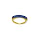 ANEL APARADOR BLUE FOLHEADO A OURO 18K