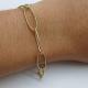 PULSEIRA ELOS OVAIS FOLHEADA A OURO 18K - 