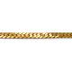 PULSEIRA LISA MEDIA FOLHEADA A OURO 18K - 21,5CM